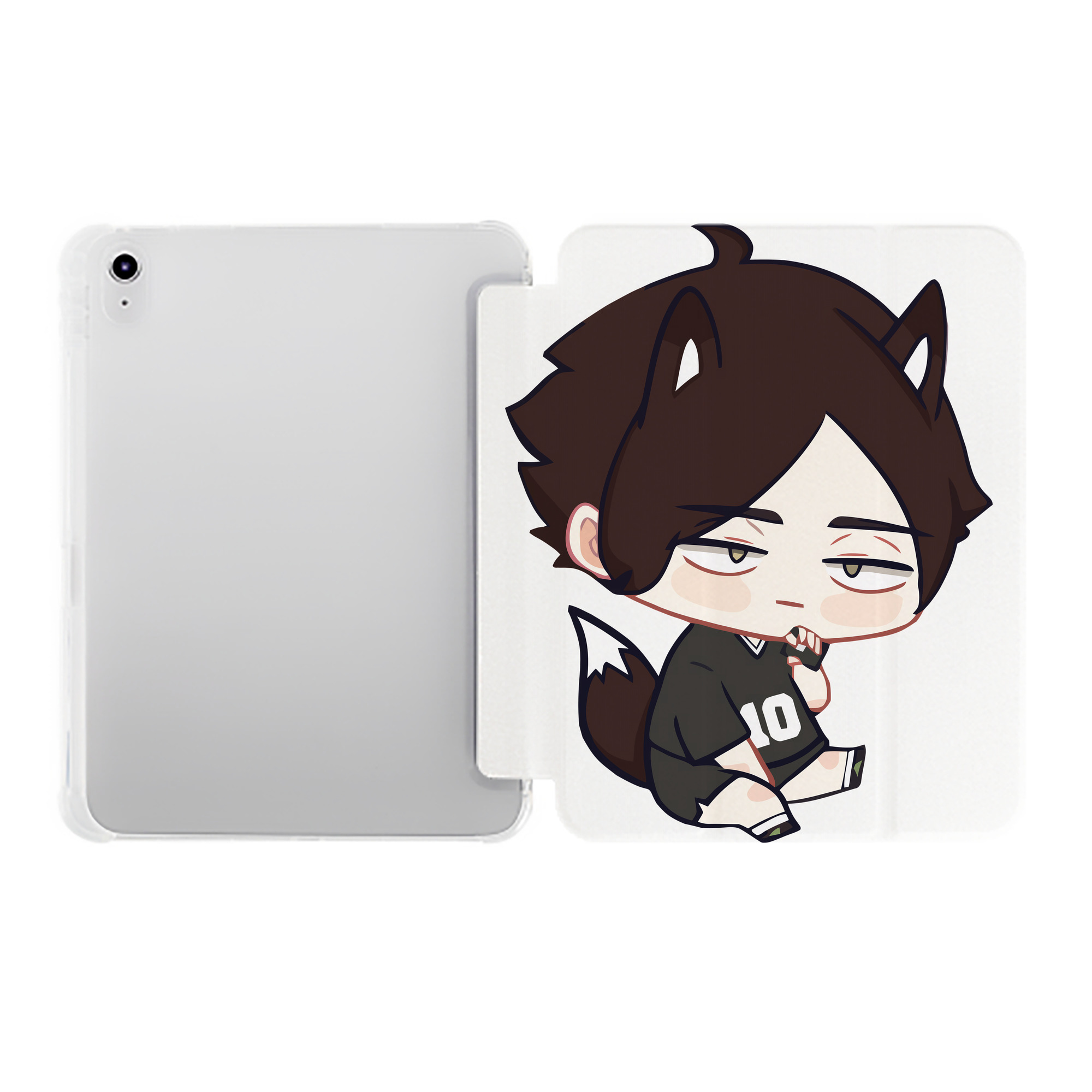 （画像用） ハイキュー!! Haikyu!! IPad ケース ペン収納付き 三つ折りスタンド PUレザー×シリコン 対応機種9.5/10.5/10.9インチ